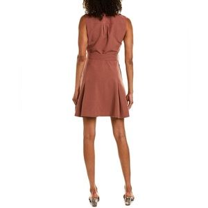Belted club Monaco rust dress size 4 a line